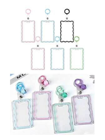 1 pieza Llavero creativo de acrílico transparente, protector de tarjeta de estudiante/tarjeta de comida, colgante de llavero ligero, suministros de oficina, suministros escolares, decoración del hogar, regalo de regreso a la escuela, portador de foto/ID, portador de tarjeta, estuche de tarjeta, portador de tarjeta de presentación, portador de tarjeta de crédito, portador de tarjeta de identificación, billetera de tarjeta de mujer, accesorio diario lindo, suministros de oficina, suministros escolares, decoración del hogar, portador de tarjeta de estudiante