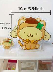 Sanrio 1 pièce Support de stylo factice réaliste Sanrio avec designs de chat, Chat noir et Melody, boîte de rangement multifonction transparente de grande capacité pour le bureau, organisateur de papeterie adorable en plastique, sans plumes, disponible en plusieurs couleurs, convient pour le rangement et l'affichage décoratif des étudiants