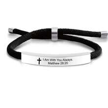suteyi Pulsera con cita bíblica, pulsera con versículo bíblico, pulsera de personalizada, pulsera bíblica, regalo para ella, regalo para él, Biblia Lázaro