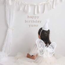 1/8pcs INS Bowknot Ribbon Garland Flags Princess Room Wall Hanging Decoration Pennant Decor Party Banner Photo Props Gathering Decorations - Multicolor - View 6