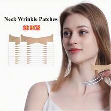 10 条可重复使用的透明颈部提拉条 PU 材质，用于颈部护理中的紧张皮肤，改善皱纹和松弛皮肤，无需电力或电池，颈部提拉条