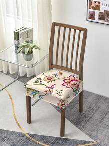 1/2/4/6pcs Printed Stretch Removable & Washable Dining Chair Seat Covers Room Decor Home Decor