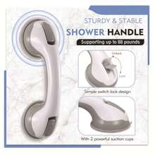 1Pc Shower Handle Grab Bars For Bathroom Shower Handle With Strong Hold Suction Cup Grip Grab In Bathroom Bath Handle Grab Bars For Bathroom Safety Grab Bar