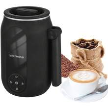  ﻿ 4 - In - 1 Automatic Coffee Frother - Non - Slip & Stylish, Hot And Cold Electric Milk Heater With Temperature Control & Auto - Off, Ideal For Coffee, Latte, Cappuccino - Black - View 7