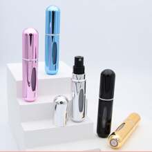1pc Portable Mini 5ml Refillable Perfume Spray Bottle, Aluminum Perfume Bottle For Travel & Commute, Multi-Functional Pump Cosmetic Spray Bottle