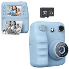 Aparat do natychmiastowego drukowania dla dzieci, 1080P 2,4-calowy ekran do natychmiastowego drukowania zdjęć przenośna zabawka z rolkami papieru fotograficznego, cyfrowy aparat fotograficzny prezent dla dzieci dla chłopców i dziewcząt prezenty urodzinowe, inne elektroniczne zabawki edukacyjne dla dzieci, aparat do zabawek