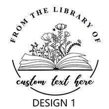 Book Stamps, Personalized Teacher Stamps, Custom Library Stamps, Monogram Self-Inking Stamps, Design Stamps,Back To School,School Supplies - Multicolor - View 4