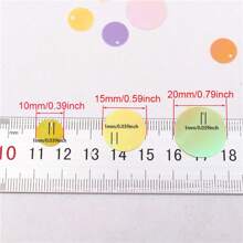 20g 180pcs Paillettes 2cm Round Sequins Side Hole Loose Sequin 20mm Mix Color For Jewelry Making Diy Sewing Garment Craft Wedding Dress Decor