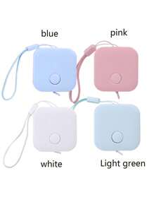 1 pièce Règle carrée automatique de style nordique, de couleur bonbon, mini mètre à ruban petit pour mesurer les vêtements. Mètre à ruban petit de 1,5 mètres avec corde de suspension, mesure automatique de la rétractation, trois circonférences, mètre à mesurer souple, mesures métriques et impériales, multifonctionnel pour la mesure de la longueur, usage de bureau