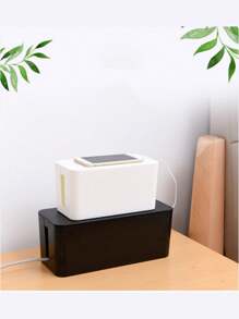 1-Piece Cable Organizer | Power Strip Organizer | Cord Organizer | Hide Power Strips And Cords On TVs, Computers, And Desks | Pet Protection. Power Strip Surge Protector Wire Management Cover For Desktops, Homes, Offices, And Kitchens.