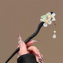 1 Peça Enfeite de Cabelo Estilo Chinês Antigo, Acessório de Cabelo Hanfu Fofo para Meninas - Presilha de Cabelo com Borla, Acessório de Cabelo, Grampo de Cabelo, Modelador de Coque, Peça para Coque, Presilhas para Penteado