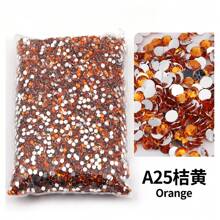 2mm, 3mm, 4mm, 5mm, 6mm Bulk Pack Non-Hotfix Resin Flat Bottom Rhinestones Crystal Nail Studs DIY