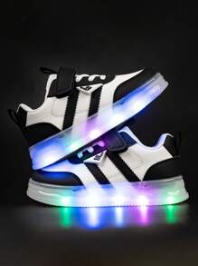 1 Pair Kids Luminous Athletic Shoelaces, Flashing Light Children Casual Shoes, Slip-Resistant, Suitable For Spring, Summer, Autumn, Winter