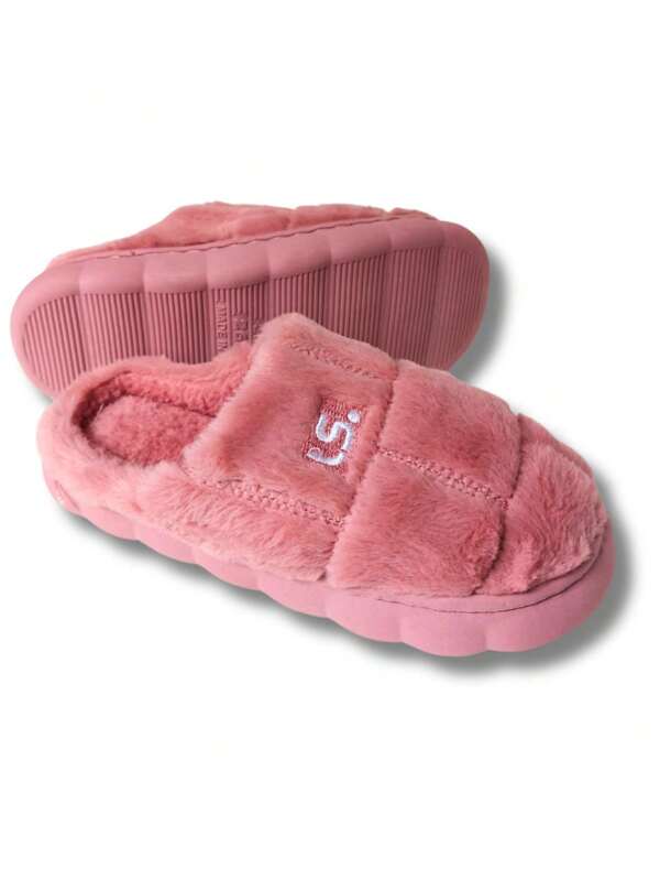 Pantufa Feminina Chinelo Forrado de Quarto Antiderrapante Quentinho e Macio