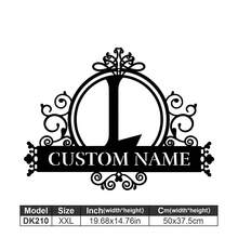 1 Logotipo de arte en metal fino - Logotipo personalizado con apellido, diseño de nombre, decoración del hogar con iniciales personalizadas en miniatura, estilo clásico, decoración de pared duradera montada en la pared para fiestas temáticas, regalos entrañables perfectos para amigos y familiares, regalos de boda personalizables, multifuncional, duradero, ornamental, reutilizable, exquisito, elegante, de alta calidad, colorido, moderno, personalizado, único, decoración del hogar, colgantes de pared personalizados - Multicolor - Ver 155