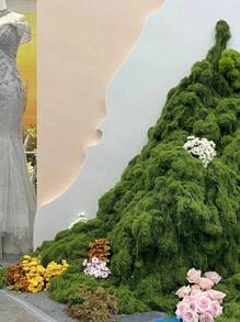 100cm*100cm Articiaifl Moss Carpet Aquascape Bionic Turf Fake Moss Micro-Landscaping Arrangement Lawn Bonsai Potted Plants Pavement