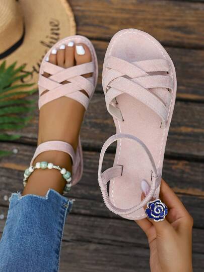 Women Sandals, Cross Strap Sandals, Denim Sandals, Flat Sandals, Round Toe Sandals, Cross Strap Design Sandals, Denim Blue Sandals, Solid Color Sandals, Summer Sandals, Casual Sandals, Daily Wear Sandals, Beach Sandals, Holiday Sandals, Fashionable Sandals, Sandals, Summer Essential, Comfortable Footwear, Suede Sandals, Cross Strap Design, Flat Sandals, Denim Blue Shoes, Summer Fashion, Casual Shoes, Beach Outfit, Holiday Outfit