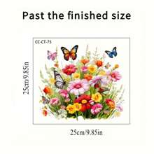 1pc Flowers And Butterflies Toilet Seat Sticker - Removable And Reusable PVC Sticker For Bathroom, Bathtub, Toilet, Multi-Purpose Wall Art Home Decoration Sticker