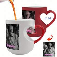 1-częściowy, personalizowany kubek do kawy z uchwytem w kształcie serca, kubek śniadaniowy, spersonalizowany kubek na Walentynki, kubek do mleka, kubek wielokrotnego użytku, prezent dla rodziny, przyjaciół, wysokiej jakości, stylowy, spersonalizowany, wyjątkowy, idealny prezent dla jej chłopaka, dziewczyny na Walentynki, na rocznice, na wesela, do salonu, do domu, do odświeżenia domu, wielofunkcyjny