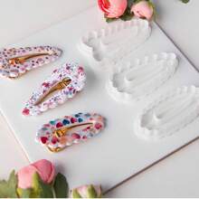 1 Stück/3 Stücke Welliges Design Haarclip Weiche Ton Form, Große Haaraccessoire Modellierton Ausstecher DIY Geschenk Bastelwerkzeug