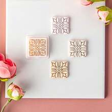 1pc Vintage Geometric Floral Pattern Polymer Clay Mold, Clay Cutter For Soft Clay Jewelry Making Kit - White - View 12