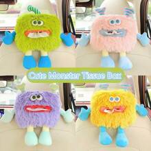 1 Stück - Reise Auto Taschentuchbox kreativ süßer kleiner Monster Auto Hängetasche Auto Taschentuch Tasche Auto Hängende Taschentuch Rack Aufbewahrungsbox Auto Taschentuchbox Sommer für Frauen Aufbewahrungsorganizer Geschenk Hochzeit