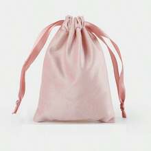 1pc Soft High-End Velvet Drawstring Jewelry Pouch, Jewelry Gift Bag, Treasure Pouch, Phone Pouch, Goodie Bag - Multicolor - View 7