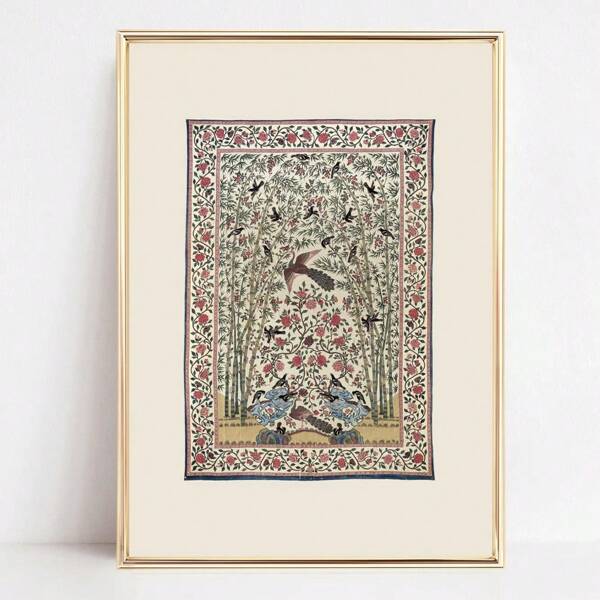 1pc,Wall Arts,Vintage Posters,Textile Wall Art | Lighted Preppy Decor | Vintage Prints | Tapestry Wall Art | Lighted Preppy Room Decor, Frameless ,Wall Art With Frame