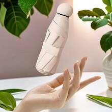 Mini 5-Fold 6-Rib Anti-UV Parasol, Palm-Size Portable Pocket Umbrella, Summer Sun Protection Summer Cooling,Beach,Travel - Multicolor - View 2