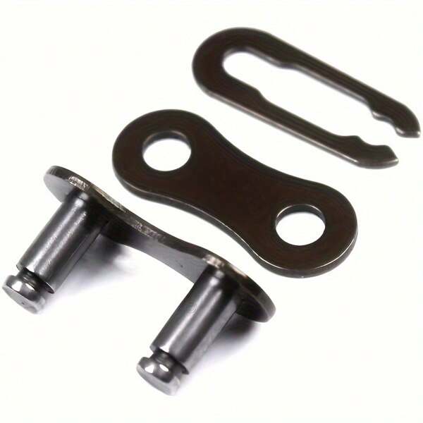 5 piezas Conector de cadena de bicicleta de acero inoxidable, conector de conexión rápida de motocicleta de montaña, conectador de una sola velocidad, compatible con múltiples tipos, material duradero para exteriores Riding, colores mixtos