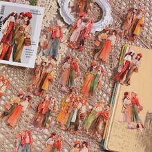 30Pcs Scrapbook Stickers PET Material Journaling Scrapbooking Junk Journal Crafts Embelishment Decoration Diary Stickers,School Supplies,Back To School - Multicolor - View 12