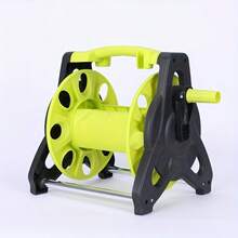 1PCS Water Hose Reel Cart, Up To 115 Feet Length Water Hose, Portable Hose Holder, Outdoor Metal Garden Hose Reel, Colorful Box Packaging Can Be A Gift To Family And Friends - Green - View 4