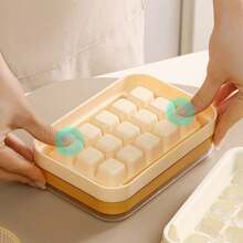 1pc Ice Cube Mold Tray, Ice Block Maker Kit, Homemade Ice Cube Freezer Accessories