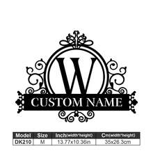 1 Logotipo de arte en metal fino - Logotipo personalizado con apellido, diseño de nombre, decoración del hogar con iniciales personalizadas en miniatura, estilo clásico, decoración de pared duradera montada en la pared para fiestas temáticas, regalos entrañables perfectos para amigos y familiares, regalos de boda personalizables, multifuncional, duradero, ornamental, reutilizable, exquisito, elegante, de alta calidad, colorido, moderno, personalizado, único, decoración del hogar, colgantes de pared personalizados - Multicolor - Ver 178