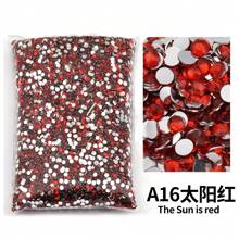 2mm, 3mm, 4mm, 5mm, 6mm Bulk Pack Non-Hotfix Resin Flat Bottom Rhinestones Crystal Nail Studs DIY