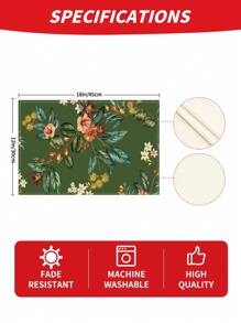 1/4 pièces Dessous de plat en lin bohème coloré, accessoires de cuisine à motif floral, dessous de plat élégants résistants à la pollution, conviennent pour la maison, la salle à manger, la décoration de restaurant