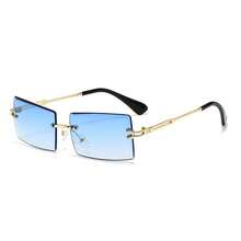 Rimless Fashion Glasses For Women And Men, Luxury Vintage Style - Brown - View 15
