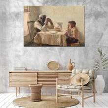 The Thankful Poor By Henry Ossawa Tanner Poster Canvas Painting Print Wall Art Modern Classroom Bedroom Room Aesthetics Decoration - Multicolor - View 3