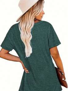 Women's Reading Rainbow Graphic Tee With Book Design Tee, Soft, Heavyweight, Fitted Fit, Print, Graphic, Design, Book, Rainbow Print, For Casual - 綠色 - 查看 2