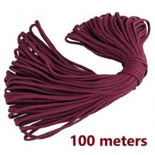 10/50/100M Black Nylon Macrame Cord - Versatile Braided String For Bracelets, Shamballa Rope & Crafts, 0.5-4mm Thickness