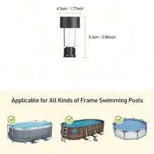 1 pièce/6 pièces Lumières solaires extérieures pour piscine, Lumières de clôture à LED, Lumières étanches, Interrupteur automatique crépuscule/aube, Pour clôture de piscine, jardin, porche, décoration d'allée