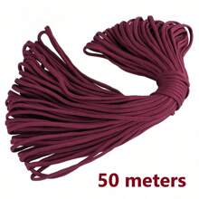 10/50/100M Black Nylon Macrame Cord - Versatile Braided String For Bracelets, Shamballa Rope & Crafts, 0.5-4mm Thickness