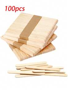 200/150/100 que sáp gỗ cỡ trung que sáp đa năng cỡ trung thìa cho cơ thể mặt nách lưng tay bikini tẩy lông hoặc que thủ công bằng gỗ phù hợp khuấy, sản phẩm chăm sóc tóc và phụ kiện cho tiệm cắt tóc làm đẹp đồ dùng thiết yếu khi đi du lịch - Nhiều màu - Xem 7