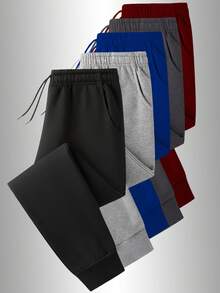 1pc Lightweight Breathable Elastic Sports Pants, Fitness Leggings, Quick Dry Casual Trousers, Slim Fit Running Pants, Suitable For Spring And Autumn - Black - View 7