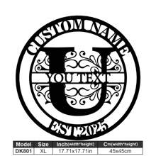 1 Fine Metal Art Logo - Personalized Last Name Logo, Name Design, Home Decoration With Custom Initials Thumbnail, Classic Style, Durable Wall-Mounted Wall Art Decoration For Theme Parties, Perfect Heartfelt Gifts For Friends And Family, Customizable Wedding Gifts.,Multi-Functional,Durable,Ornamental,Reusable,Exquisite,Stylish,High-Quality,Colorful,Modern,Custom,Personalized,Unique,Home Decor,Home Decor