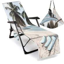 Funda plegable para silla de playa que se puede doblar en una bolsa de hombro, con bolsillos a los lados para guardar gafas y teléfono. Adecuado para silla de playa, toalla, tumbona de piscina. Práctico para llevar accesorios de viaje y artículos de playa - Multicolor - Ver 26