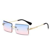 Rimless Fashion Glasses For Women And Men, Luxury Vintage Style - Brown - View 16