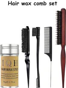 ikt Barra de Cera de Cabelo, Cera de Modelagem para Perucas Lisas, Bastão Liso para Penteado de Cabelo Sem Oleosidade, Pomada de Cabelo em Bastão para Fios Rebeldes na Franja e Frizz - 75g