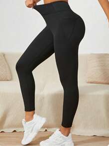Women's High-Waisted Yoga Leggings – Stretchy Long Workout Tights, Tummy Control Compression Pants For Gym, Fitness, And Casual Wear