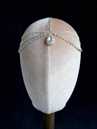 水晶额饰，波西米亚新娘头饰，欧美风格水滴形发箍